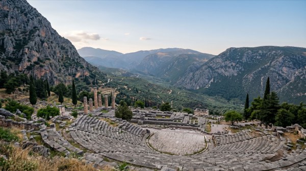 The ancient theatre of Delphi